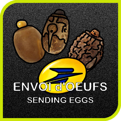 Menu principal, envoi d'oeufs de phasmes par la poste